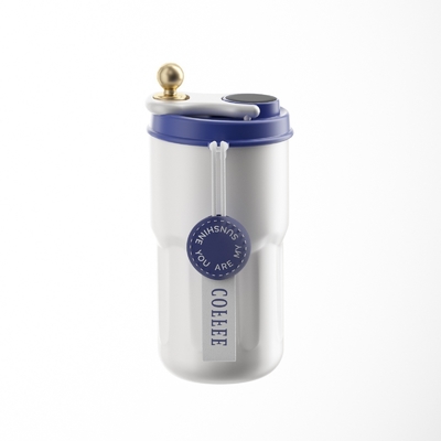 Empresa personalizada 316 de acero inoxidable taza de café aislada con pantalla digital