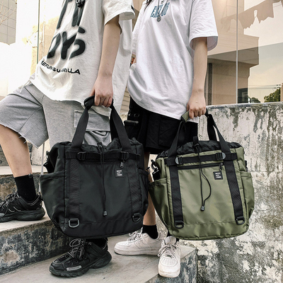 Bolsa de viaje de un hombro impresa con pantalla de seda para diseño de moda y aniversario del empleado