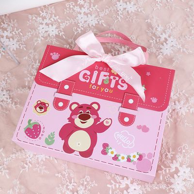 Cartoon Strawberry Bear Bebé Niños Conjunto de recuerdos personalizados con su logotipo
