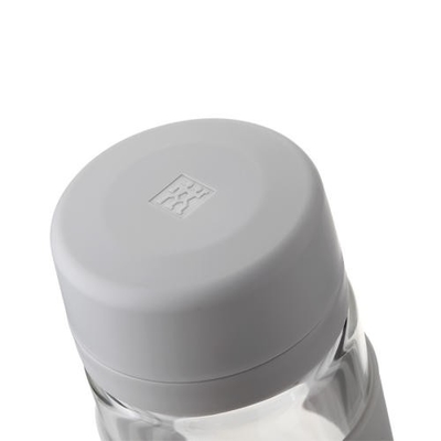 Copo de filtro de té de doble vidrio Gris Producto de oficina profesional con serigrafía