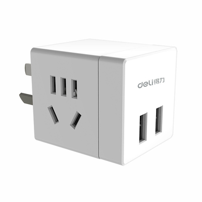 Enchufe inalámbrico pequeño con 2 orificios y 2 puertos USB Convertidor inteligente Logotipo del cliente