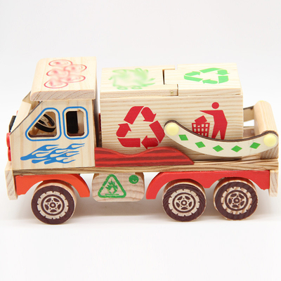 Modelo de coche de aletas de madera ideal para decoración del hogar y ocasión de Acción de Gracias
