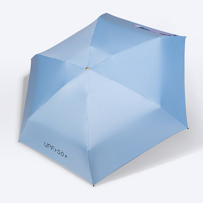 Logotipo del cliente pegamento de color ultra ligero portátil sombrilla de bolsillo 50% de descuento