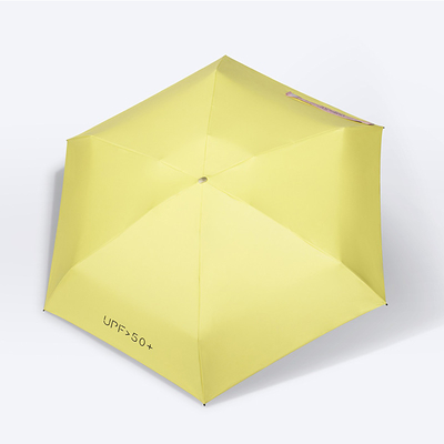 Logotipo del cliente pegamento de color ultra ligero portátil sombrilla de bolsillo 50% de descuento