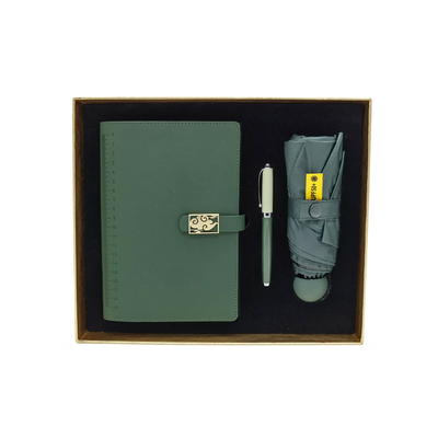 -Chic Negocios Conjunto de Regalos Cuaderno de firma Pluma Sol de sombrilla para los incentivos de negocios