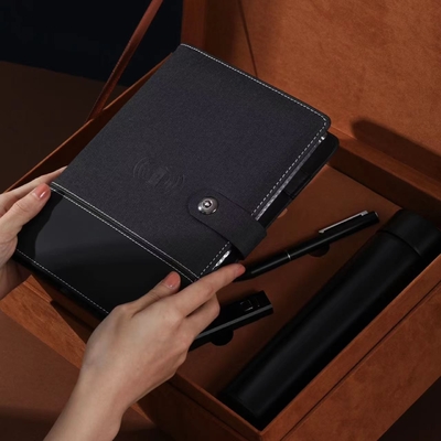 Hoteles y Resorts Conjunto de recuerdos de negocios Pluma de mano de cuero Cuaderno de notas para coleccionistas