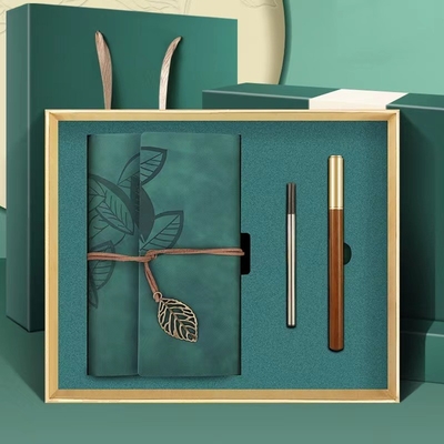 Caja de regalo de cuaderno de escritorio de impresión por serigrafía para socios empresariales en la agricultura