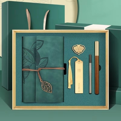 Caja de regalo de cuaderno de escritorio de impresión por serigrafía para socios empresariales en la agricultura