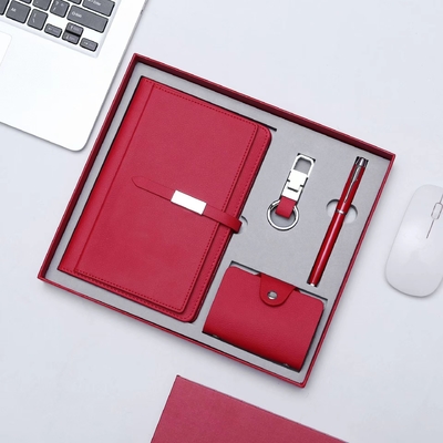 Graduación Oportunidad de Negocios Cuaderno de notas Confeccionado con Bolsa de Tarjetas Cuaderno de notas Keychain Productos de oficina