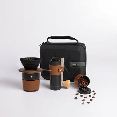 1 Impresión de gráficos a color Conjunto de café de automóvil portátil para colección y campamento al aire libre