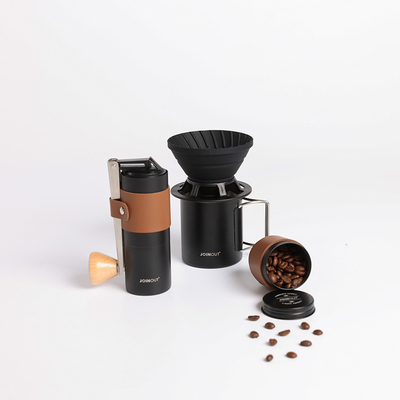 1 Impresión de gráficos a color Conjunto de café de automóvil portátil para colección y campamento al aire libre