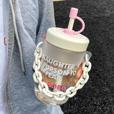 Regalo de empleados de agencias de viajes Diseño de tazas de agua de alta estética con paja y logotipo del cliente