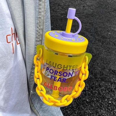Regalo de empleados de agencias de viajes Diseño de tazas de agua de alta estética con paja y logotipo del cliente