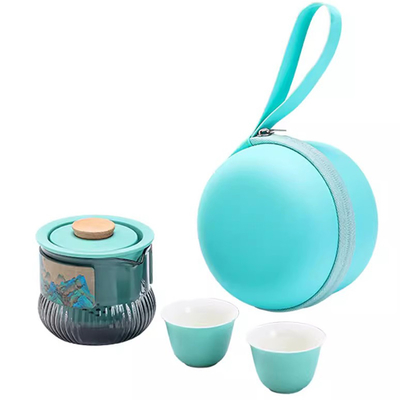 Conjunto portátil de tazas Qianshan Kuaike Agencia de viajes Recuerdo para el juego de té de estilo nacional