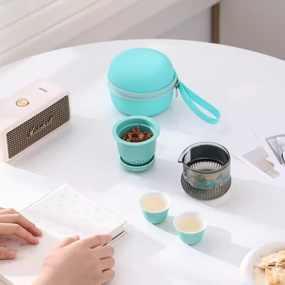 Conjunto portátil de tazas Qianshan Kuaike Agencia de viajes Recuerdo para el juego de té de estilo nacional