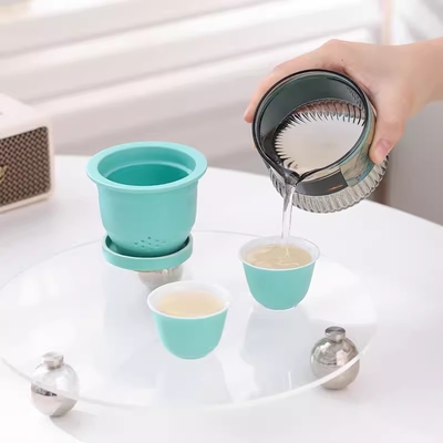 Conjunto portátil de tazas Qianshan Kuaike Agencia de viajes Recuerdo para el juego de té de estilo nacional