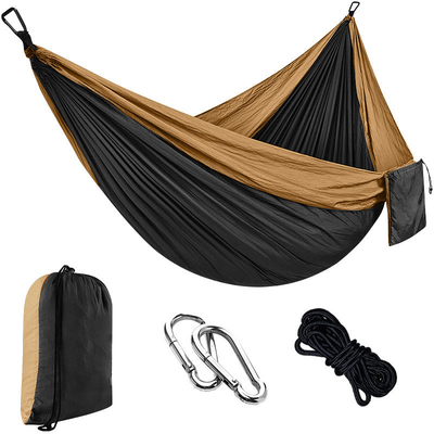 Sillón de campamento con columna multi-color Paracaídas para el ocio al aire libre Tejido hamaca Material de nylon