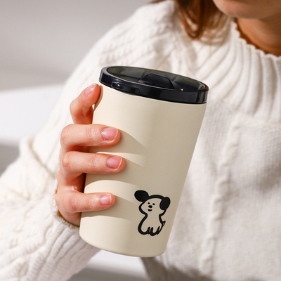Impresión de serigrafía Taza aislada helada linda para regalo de aniversario del empleado