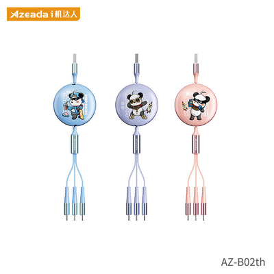 Space Bear 1 a 3 Cable telescópico de carga rápida compatible con varias marcas