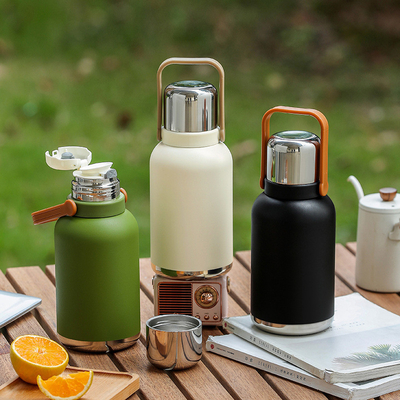 Actividades Botella de agua portátil de acero inoxidable 316 1200ml Pot de té estufado aislado