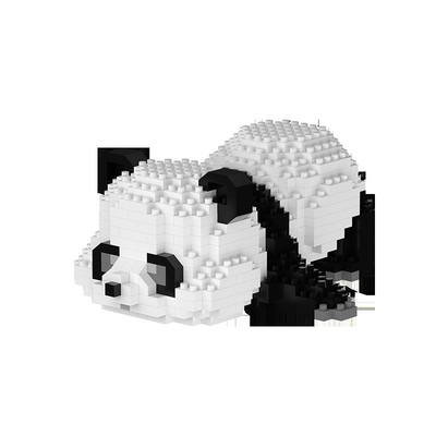 -Chic Panda Bloque de construcción Gránulos pequeños Juguetes de plástico ensamblados 1 Impresión gráfica a color