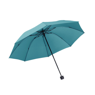 Logotipo del cliente Paraguas plegable de ocho huesos para lluvia y clima