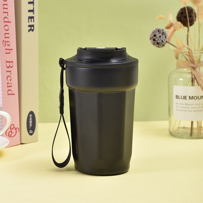 Taza de cuerda portátil impresa con pantalla de seda Taza aislada Qiqu de alta estética para oficina