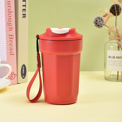 Taza de cuerda portátil impresa con pantalla de seda Taza aislada Qiqu de alta estética para oficina