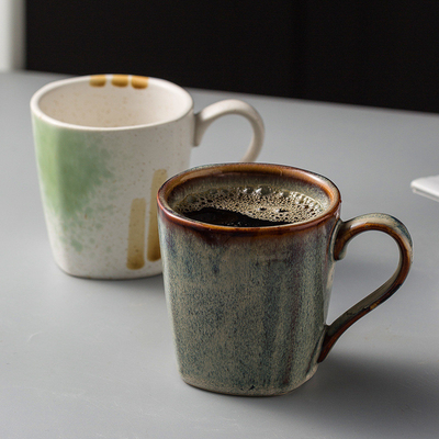 Día del Padre Retro Forno Transformación Taza de café cerámica pintada a mano para la oficina regalo
