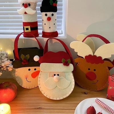 2 Impresión de gráficos a color Nochebuena Caja de manzanas Caja de embalaje para regalos para empleados