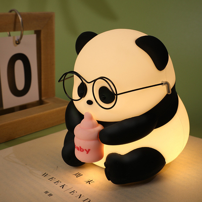 Flower Panda Night Light Carga por USB Atmosfera Luz para fertilización agrícola