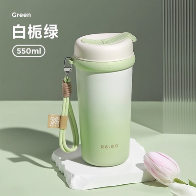 1 Impresión gráfica a color Taza aislada de paja Taza de café portátil de alto valor estético