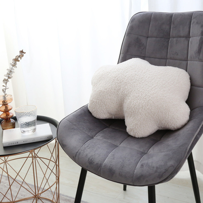 Impresión de pantalla de seda círculo geométrico almohada de apoyo de cabeza de terciopelo para el fitness y el bienestar
