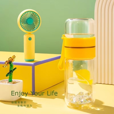 Negocios de seguros Regalos Conjunto de taza de ventilador pequeño personalizado con impresión gráfica de 2 colores