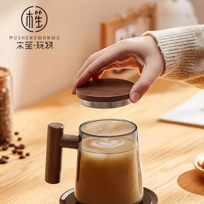Técnicas de impresión UV Taza de café estadounidense de vidrio Taza de agua de oficina minimalista para regalos