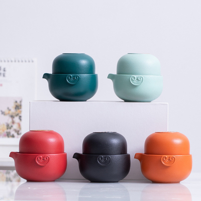 Fulu Ruyi KuaiKe Cup Set Tazas de té de cerámica gruesa para escenarios de uso en hoteles y resorts