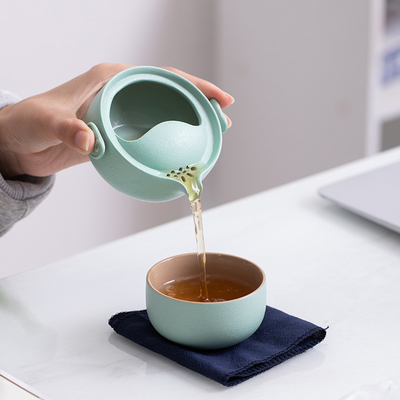 Fulu Ruyi KuaiKe Cup Set Tazas de té de cerámica gruesa para escenarios de uso en hoteles y resorts