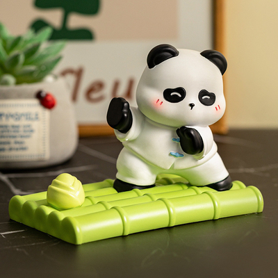 - Chic Kung Fu Panda soporte para teléfono móvil el regalo perfecto para el Festival de Barcos del Dragón