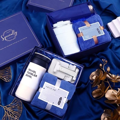 Regalos empresariales personalizados Conjunto de logotipo copa paraguas de mano y copa de boda para clientes