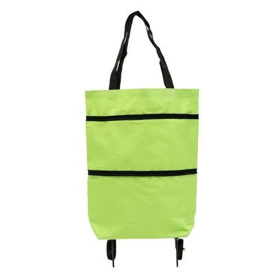 Novedad Regalos Doblable y portátil remolcador carro de compras con diseño impermeable