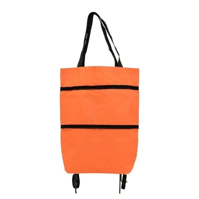 Novedad Regalos Doblable y portátil remolcador carro de compras con diseño impermeable