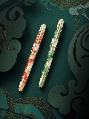 Hero 100 Pen 14K Gold Pen el año de la colección conmemorativa Loong Logotipo personalizado