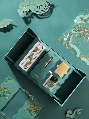 Hero 100 Pen 14K Gold Pen el año de la colección conmemorativa Loong Logotipo personalizado