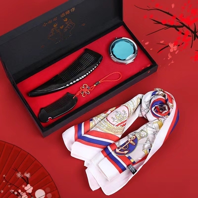 Productos de oficina para recuerdos creativos Cajas de regalo prácticas y peines de cuerno