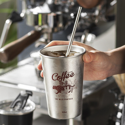 Logotipo personalizado Taza portátil de acero inoxidable para actividades al aire libre y relaciones con ex alumnos