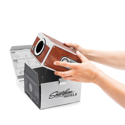 Fácil de instalar Proyector de teléfono inteligente 2.0 sin energía Ideal para eventos Logotipo del cliente