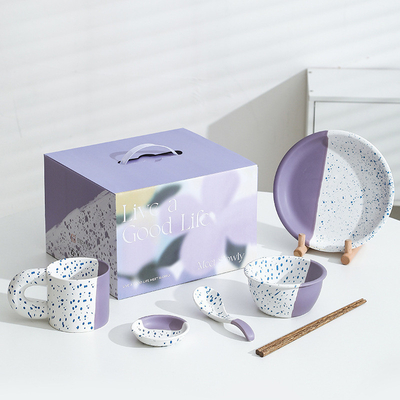 Productos de oficina Romántico Estrella del Río Cerámica de la vajilla de la mesa Conjunto de regalos para una persona Diseño estético alto