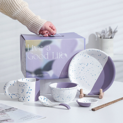Productos de oficina Romántico Estrella del Río Cerámica de la vajilla de la mesa Conjunto de regalos para una persona Diseño estético alto