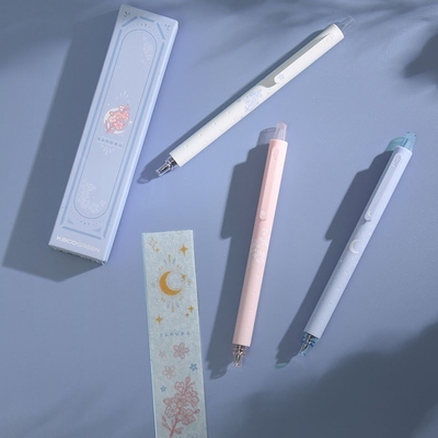 Alta apariencia Agricultura Noche al lado de la carretera Sakura Neutral Pen 3 Pack para oficina Regalo