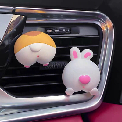 Decoración de automóviles llamativa Corgi Fuerte salida de aire Aromaterapia para regalos de &quot;gracias&quot;
